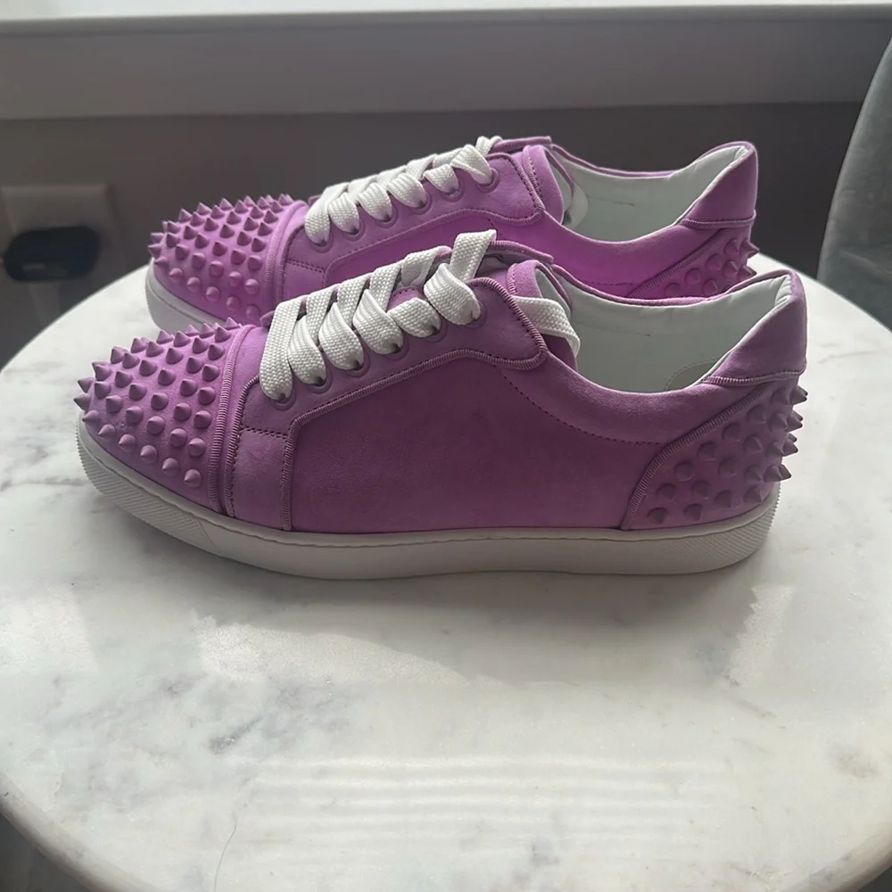 Christian Louboutin Vieira 2 Sneaker Peony size 38 NEW - Picture 4 of 12